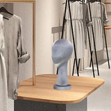 Mannequin Head Hat Holder Hat Display Stand for Styling Headdress Home Decor Height 40cm Gray