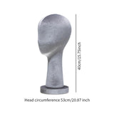 Mannequin Head Hat Holder Hat Display Stand for Styling Headdress Home Decor Height 40cm Gray