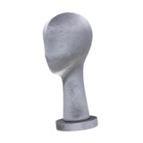 Mannequin Head Hat Holder Hat Display Stand for Styling Headdress Home Decor Height 40cm Gray