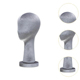 Mannequin Head Hat Holder Hat Display Stand for Styling Headdress Home Decor Height 40cm Gray