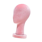 Mannequin Head Hat Holder Hat Display Stand for Styling Headdress Home Decor Height 33cm Pink