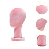 Mannequin Head Hat Holder Hat Display Stand for Styling Headdress Home Decor Height 33cm Pink