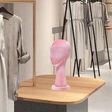 Mannequin Head Hat Holder Hat Display Stand for Styling Headdress Home Decor Height 40cm Pink