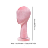 Mannequin Head Hat Holder Hat Display Stand for Styling Headdress Home Decor Height 40cm Pink