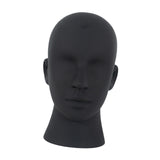 Male Mannequin Head Freestanding Hat Display Stand for Shop Headset Tabletop Matt Black