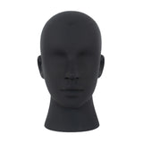 Male Mannequin Head Freestanding Hat Display Stand for Shop Headset Tabletop Matt Black