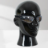 Male Mannequin Head Freestanding Hat Display Stand for Shop Headset Tabletop Bright Black