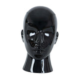 Male Mannequin Head Freestanding Hat Display Stand for Shop Headset Tabletop Bright Black