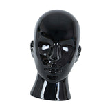 Male Mannequin Head Freestanding Hat Display Stand for Shop Headset Tabletop Bright Black