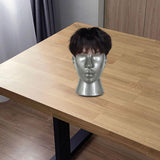 Male Mannequin Head Freestanding Hat Display Stand for Shop Headset Tabletop Gray