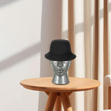 Male Mannequin Head Freestanding Hat Display Stand for Shop Headset Tabletop Gray