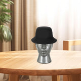 Male Mannequin Head Freestanding Hat Display Stand for Shop Headset Tabletop Gray