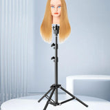 Maxbell Wig Stand Tripod Foldable for Styling Making Practices Hairdressing Training