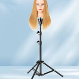 Maxbell Wig Stand Tripod Foldable for Styling Making Practices Hairdressing Training