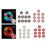 Maxbell 10 Pieces Party Hair Bands Christmas LED Glow Hair Bands for Women Christmas Green