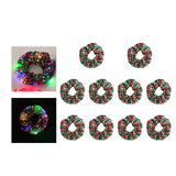 Maxbell 10 Pieces Party Hair Bands Christmas LED Glow Hair Bands for Women Christmas Green