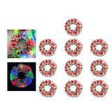 Maxbell 10 Pieces Party Hair Bands Christmas LED Glow Hair Bands for Women Christmas Colorful