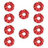 Maxbell 10 Pieces Party Hair Bands Christmas LED Glow Hair Bands for Women Christmas Red