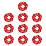 Maxbell 10 Pieces Party Hair Bands Christmas LED Glow Hair Bands for Women Christmas Red