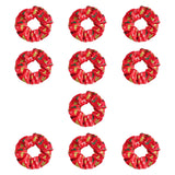 Maxbell 10 Pieces Party Hair Bands Christmas LED Glow Hair Bands for Women Christmas Red