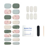 Maxbell Nail Adhesives Wrap with Nail File Semi Cured Gel Nail Wraps Patch for Women