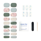 Maxbell Nail Adhesives Wrap with Nail File Semi Cured Gel Nail Wraps Patch for Women