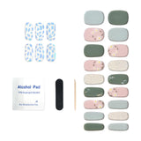 Maxbell Nail Adhesives Wrap with Nail File Semi Cured Gel Nail Wraps Patch for Women