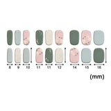 Maxbell Nail Adhesives Wrap with Nail File Semi Cured Gel Nail Wraps Patch for Women