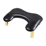 Foldable Manicure Hand Pillow Comfortable Nail Handrest for Home Table Salon black