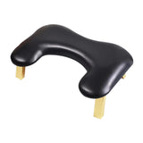 Foldable Manicure Hand Pillow Comfortable Nail Handrest for Home Table Salon black