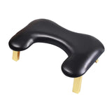 Foldable Manicure Hand Pillow Comfortable Nail Handrest for Home Table Salon black