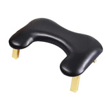 Foldable Manicure Hand Pillow Comfortable Nail Handrest for Home Table Salon black