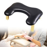 Foldable Manicure Hand Pillow Comfortable Nail Handrest for Home Table Salon black