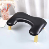 Foldable Manicure Hand Pillow Comfortable Nail Handrest for Home Table Salon black