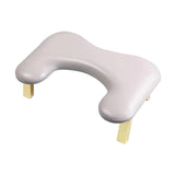 Foldable Manicure Hand Pillow Comfortable Nail Handrest for Home Table Salon Argent