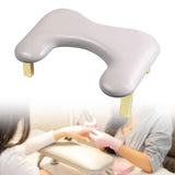 Foldable Manicure Hand Pillow Comfortable Nail Handrest for Home Table Salon Argent