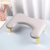 Foldable Manicure Hand Pillow Comfortable Nail Handrest for Home Table Salon Argent