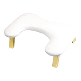 Foldable Manicure Hand Pillow Comfortable Nail Handrest for Home Table Salon White