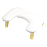 Foldable Manicure Hand Pillow Comfortable Nail Handrest for Home Table Salon White