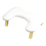 Foldable Manicure Hand Pillow Comfortable Nail Handrest for Home Table Salon White