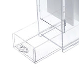 Maxbell Eyelash Extension Storage Case 8 Grids Clear for Individual Eyelash Clusters