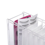 Maxbell Eyelash Extension Storage Case 8 Grids Clear for Individual Eyelash Clusters