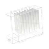 Maxbell Eyelash Extension Storage Case 8 Grids Clear for Individual Eyelash Clusters