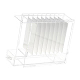 Maxbell Eyelash Extension Storage Case 8 Grids Clear for Individual Eyelash Clusters