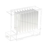 Maxbell Eyelash Extension Storage Case 8 Grids Clear for Individual Eyelash Clusters