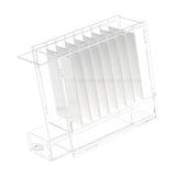 Maxbell Eyelash Extension Storage Case 8 Grids Clear for Individual Eyelash Clusters