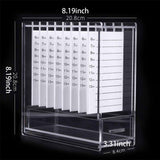 Maxbell Eyelash Extension Storage Case 8 Grids Clear for Individual Eyelash Clusters