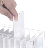 Maxbell Eyelash Extension Storage Case 8 Grids Clear for Individual Eyelash Clusters