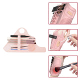Maxbell Silicone Makeup Pad Storage Makeup Brush Cleaning Mat for Art Supplies Brush Pink