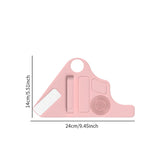Maxbell Silicone Makeup Pad Storage Makeup Brush Cleaning Mat for Art Supplies Brush Pink